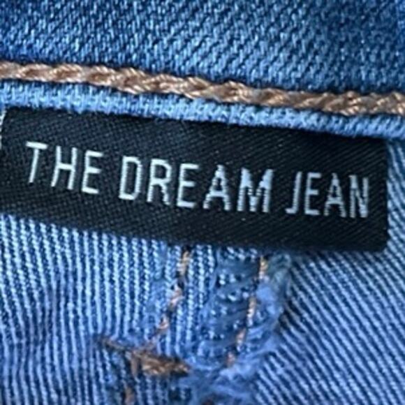 American Eagle The Dream Jean Blue Skinny Leg High Waist Denim Jeans Pants Sz 2 - Picture 5 of 5